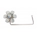 Bag Hanger - Rhinestone Flower - Clear - BH-GB1290CL
